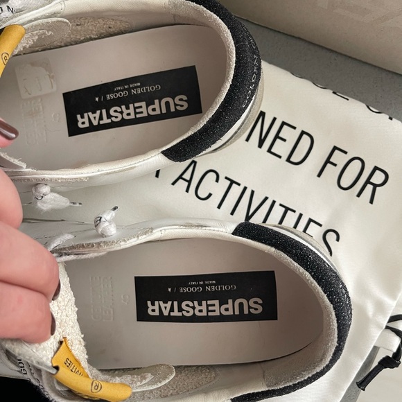 Golden Goose superstar classic white silver black size 40 - Picture 6 of 8